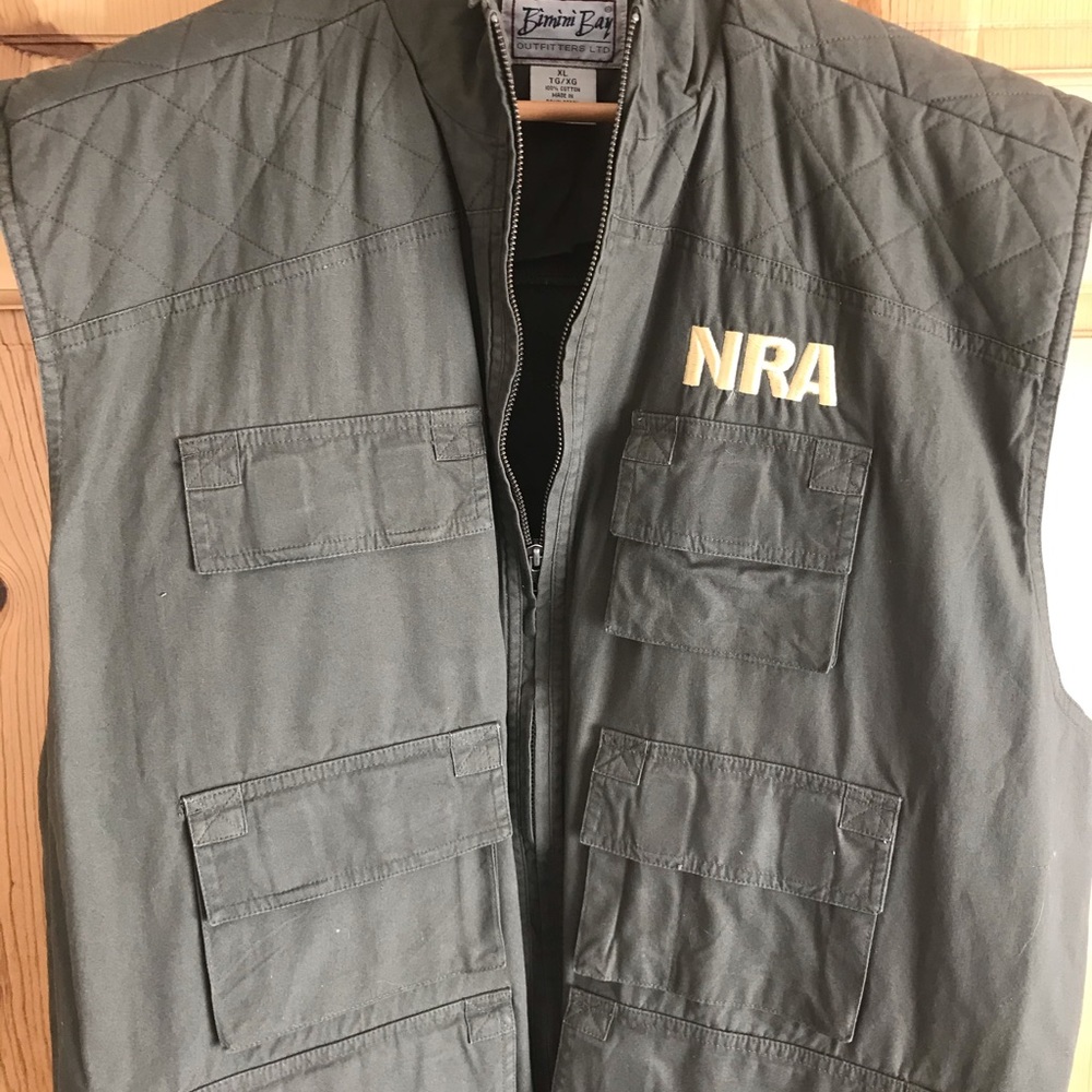 NRA Utility Vest Mens XL Army Green